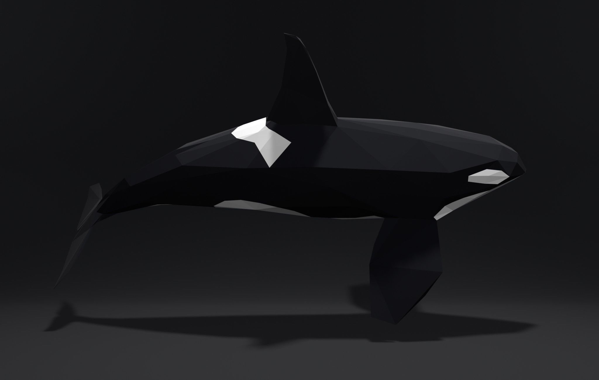 Orca Killer-whale cartoon 3D print model_10
