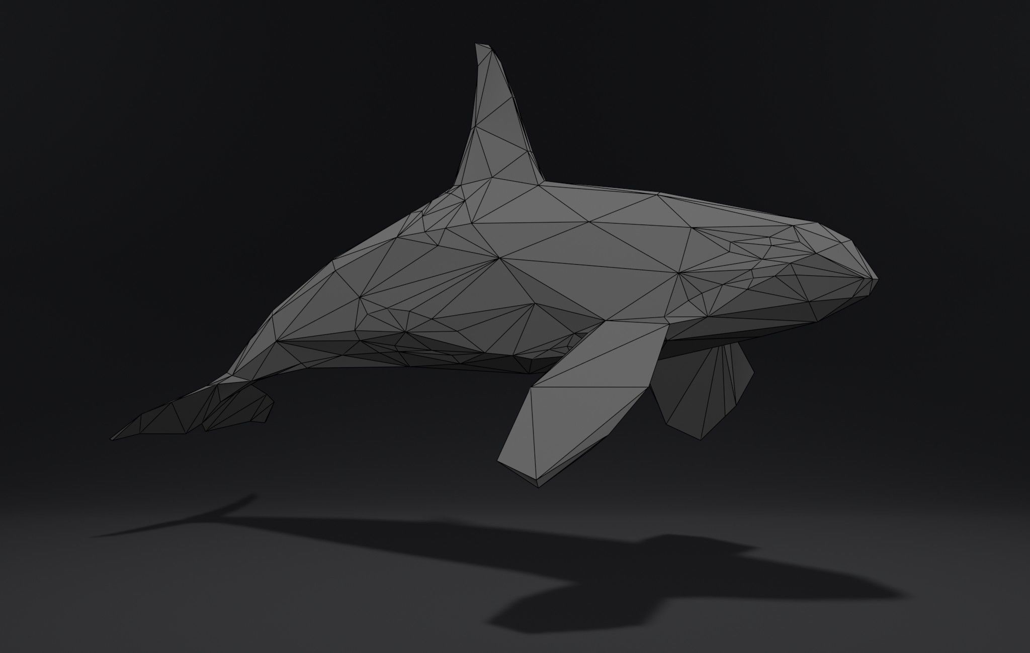 Orca Killer-whale cartoon 3D print model_1