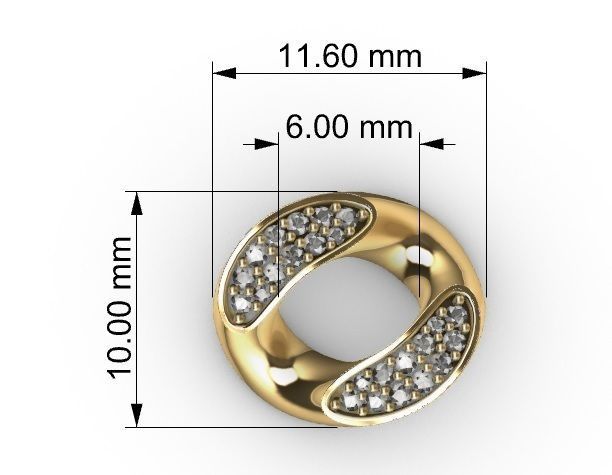 10 MM MIAMI CUBAN LINK CHAIN 2 ROWS DIAMOND BRACELET OR NECKLACE 3D print model_8