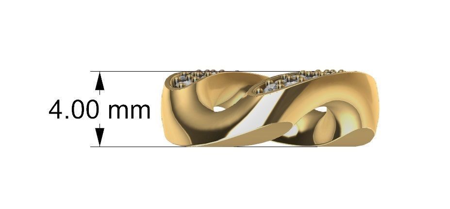 10 MM MIAMI CUBAN LINK CHAIN 2 ROWS DIAMOND BRACELET OR NECKLACE 3D print model_9