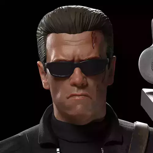Terminator 3D Print retaliation statue Free 3D print model