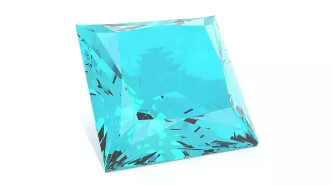 Apatite Gem - Princess Cut