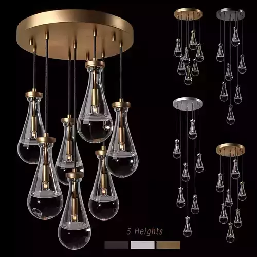 Rain Linear Chandelier 18 RH