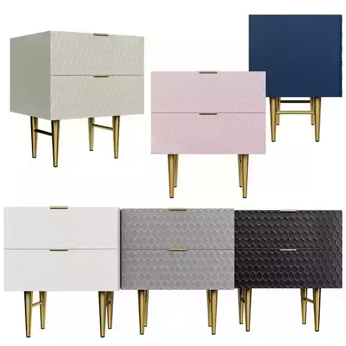 west elm Audrey Nightstand 3D model