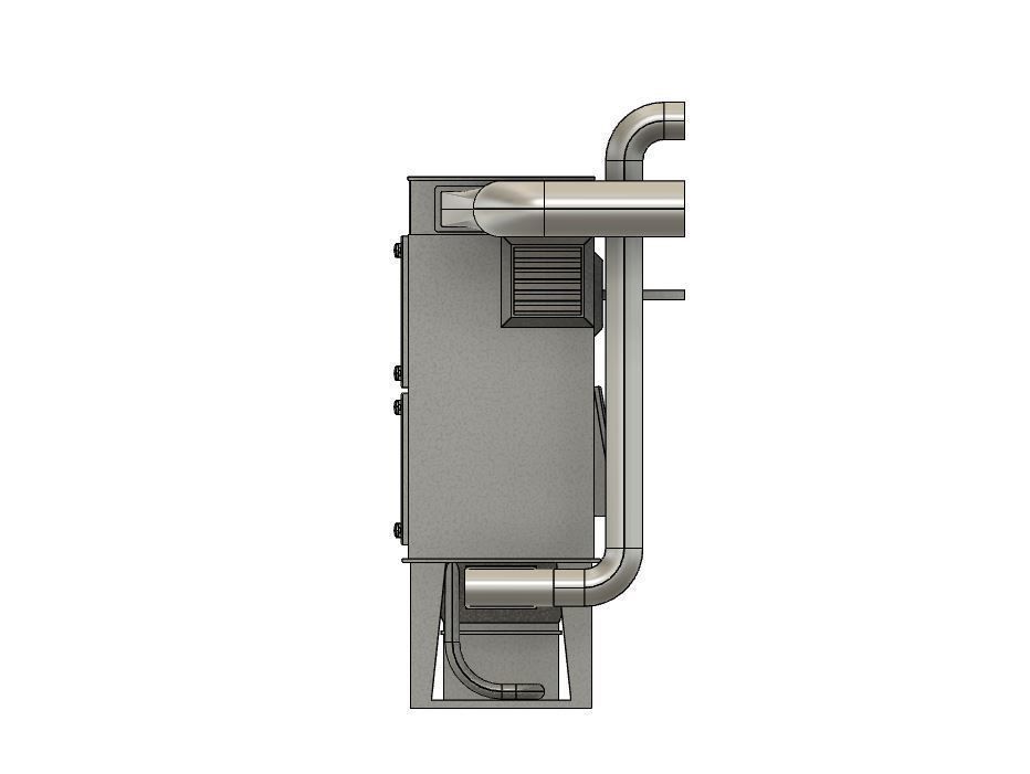 Model Railway Industrial Dust Extraction Unit 3D print model_8
