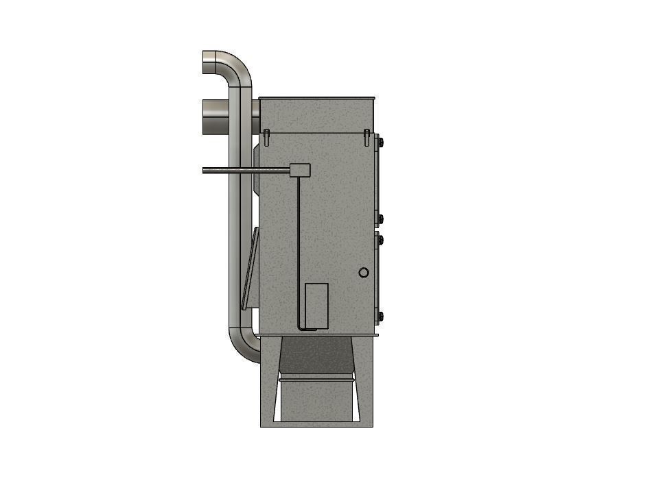 Model Railway Industrial Dust Extraction Unit 3D print model_10