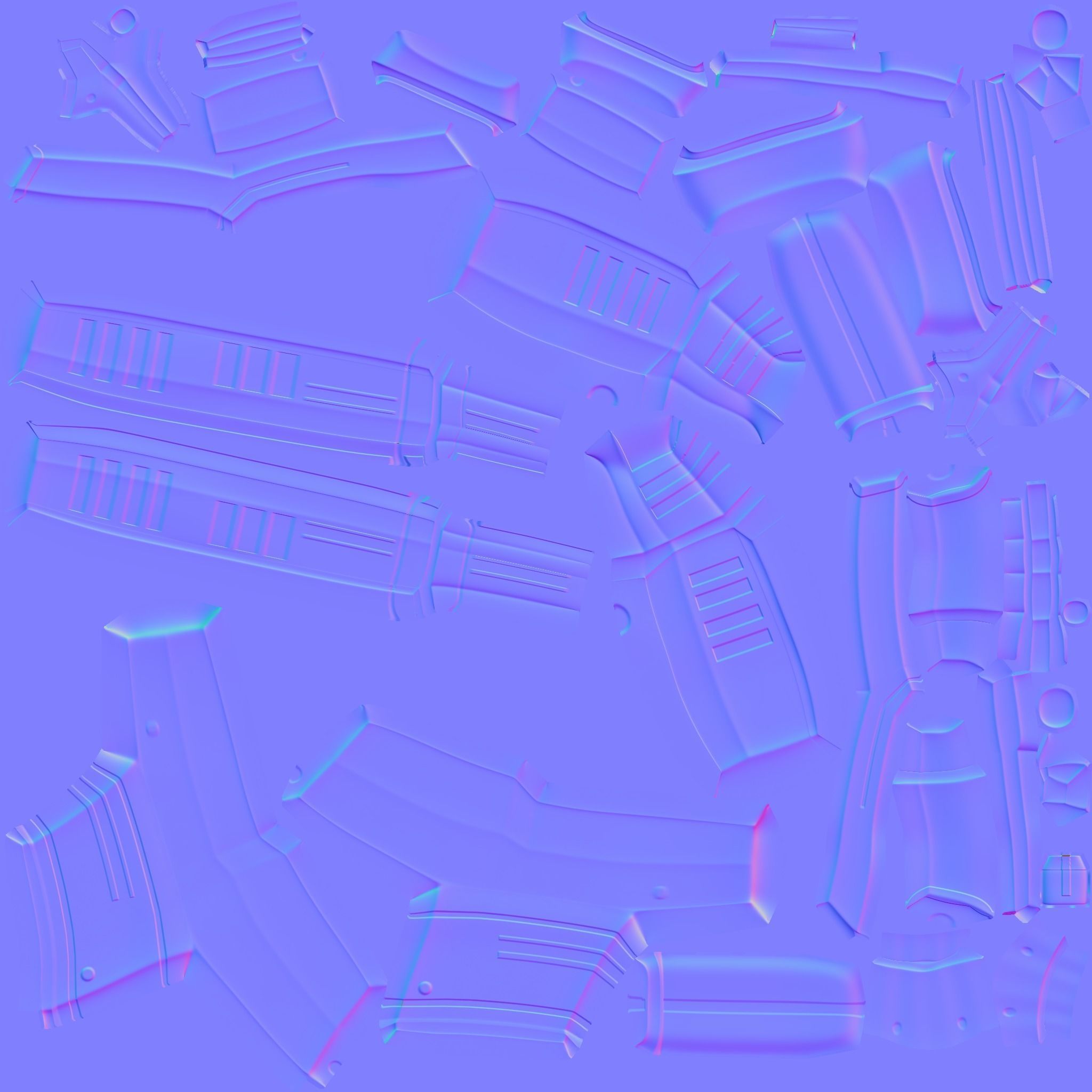 Sci-Fi Kriss Vector - Submachine Gun - Weaponry Low-poly 3D model_23