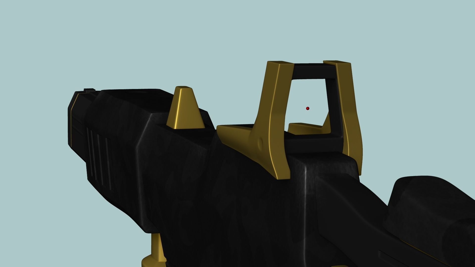 Sci-Fi Kriss Vector - Submachine Gun - Weaponry Low-poly 3D model_6