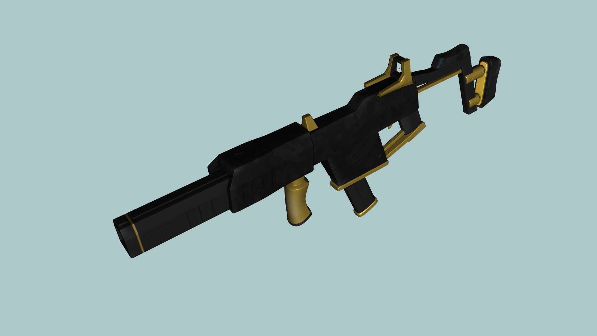 Sci-Fi Kriss Vector - Submachine Gun - Weaponry Low-poly 3D model_3