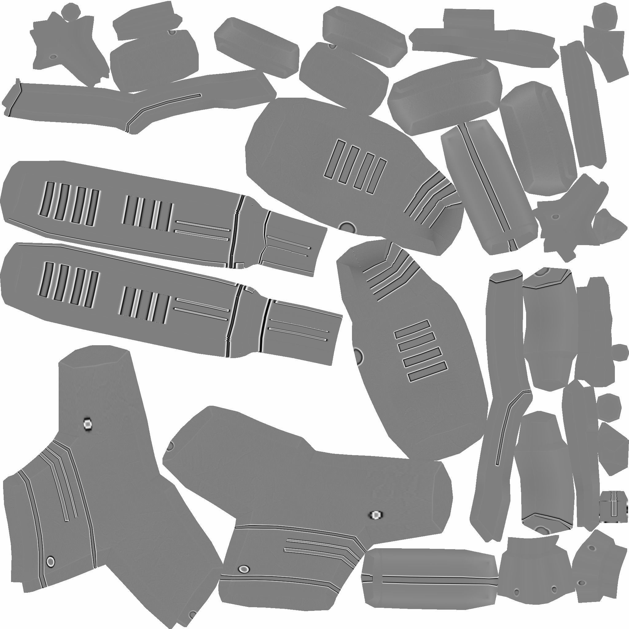 Sci-Fi Kriss Vector - Submachine Gun - Weaponry Low-poly 3D model_18