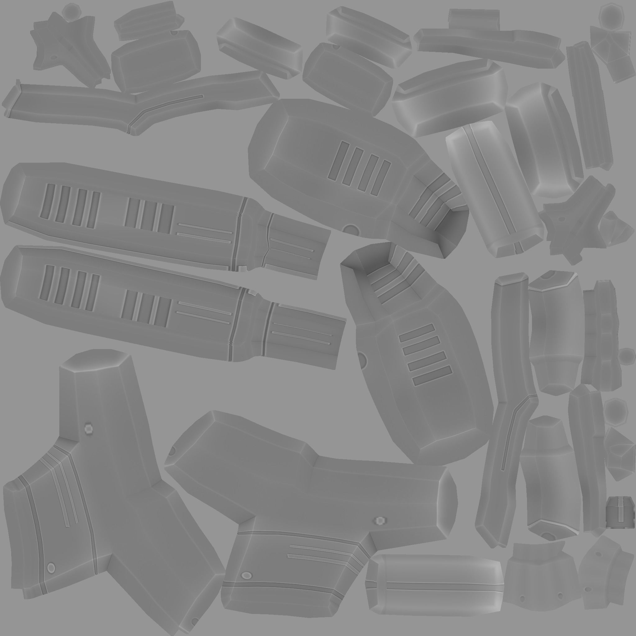 Sci-Fi Kriss Vector - Submachine Gun - Weaponry Low-poly 3D model_20