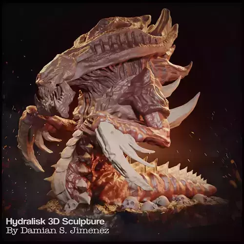 Hydralisk Zerg Starcraft Hidralisco Sculpture dor 3D printing  3D print model