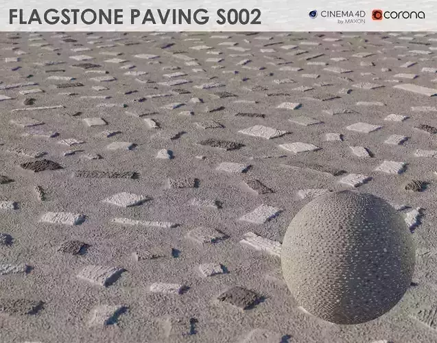 Flagstone Pavement - S002 - 8k Seamless Texture