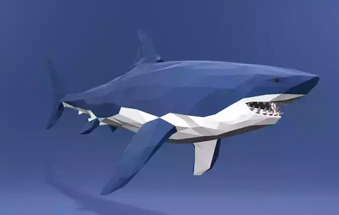Shark Cartoon 3D print model