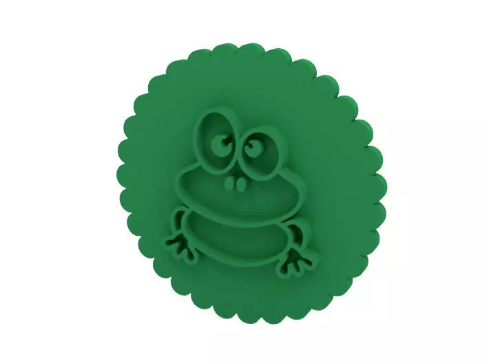 Cookie stamp 3D print model_0