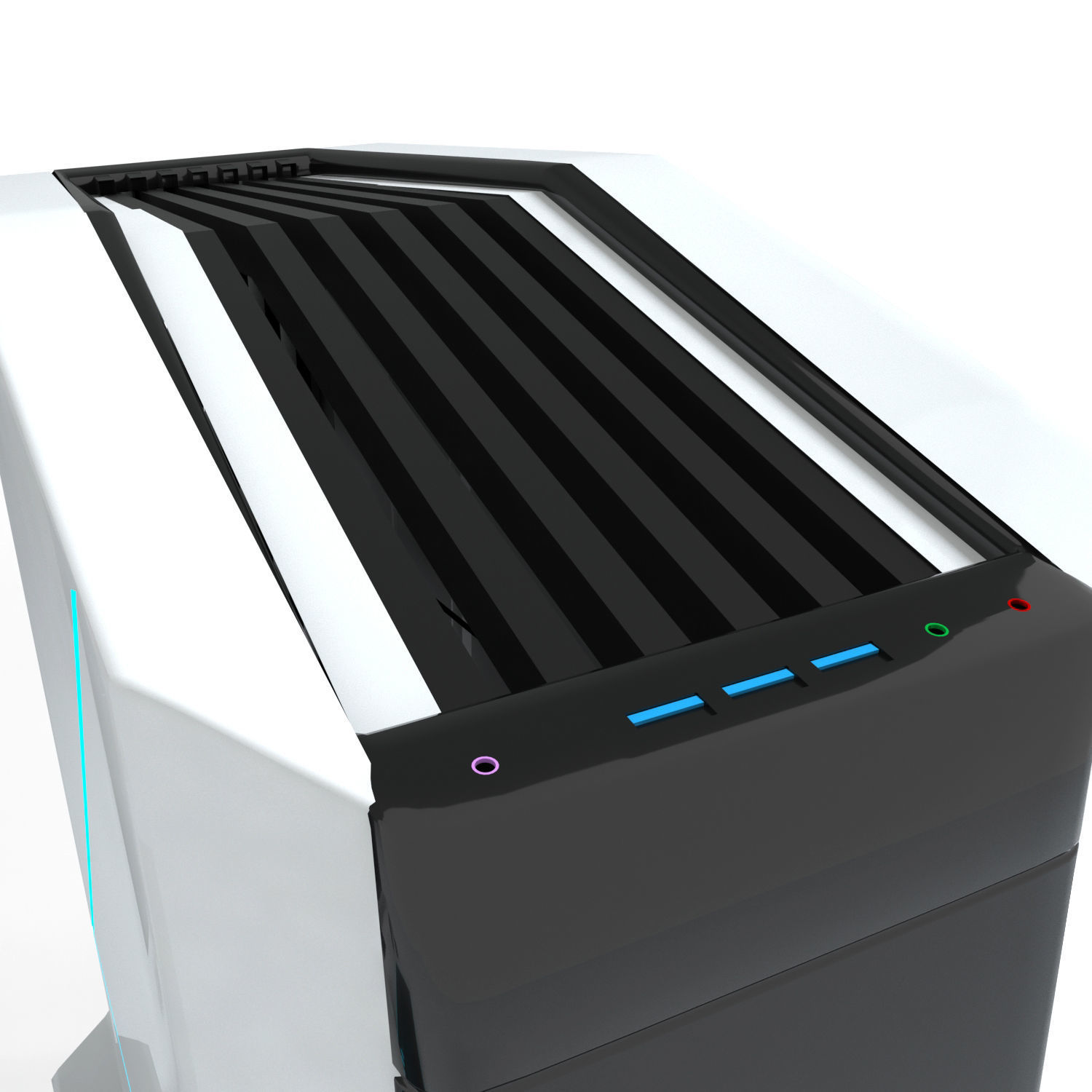 pc gamer set 4 3D model_1