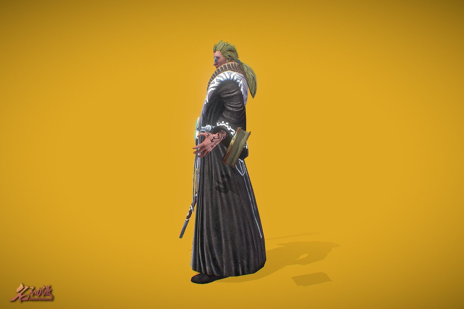 RPG Wizard Low-poly 3D model_2