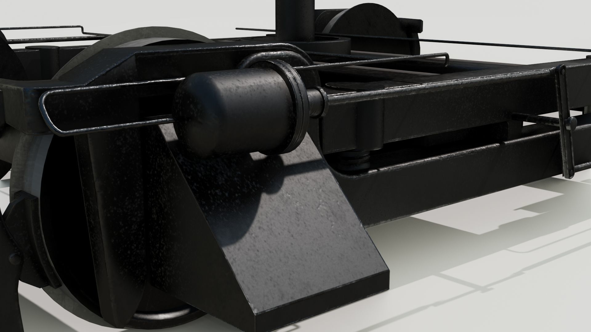 Train axis 3D model Low-poly 3D model_15