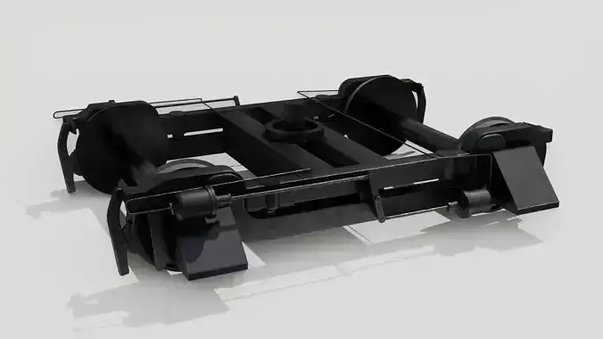 Train axis 3D model 