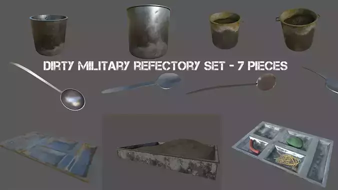 Dirty Military Refectory Set