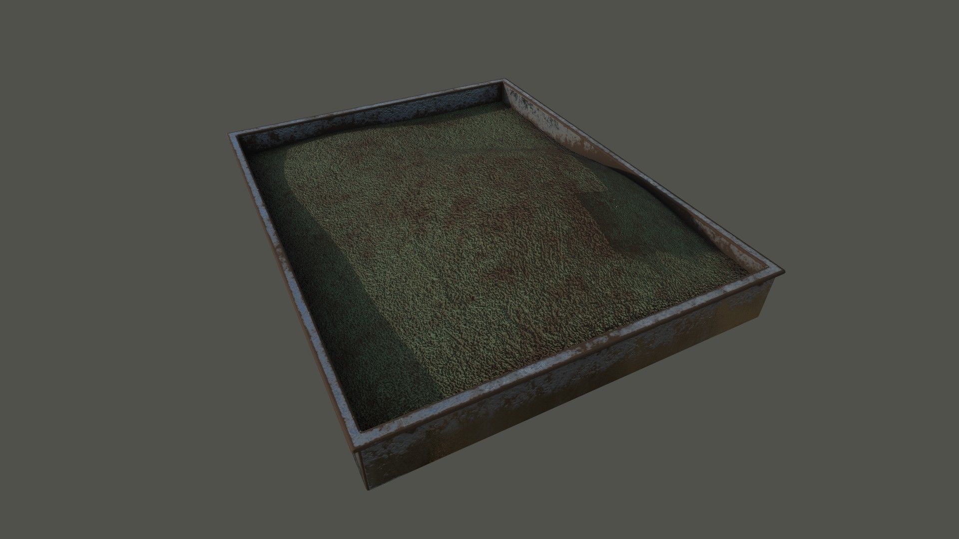 Dirty Military Refectory Set Low-poly 3D model_71