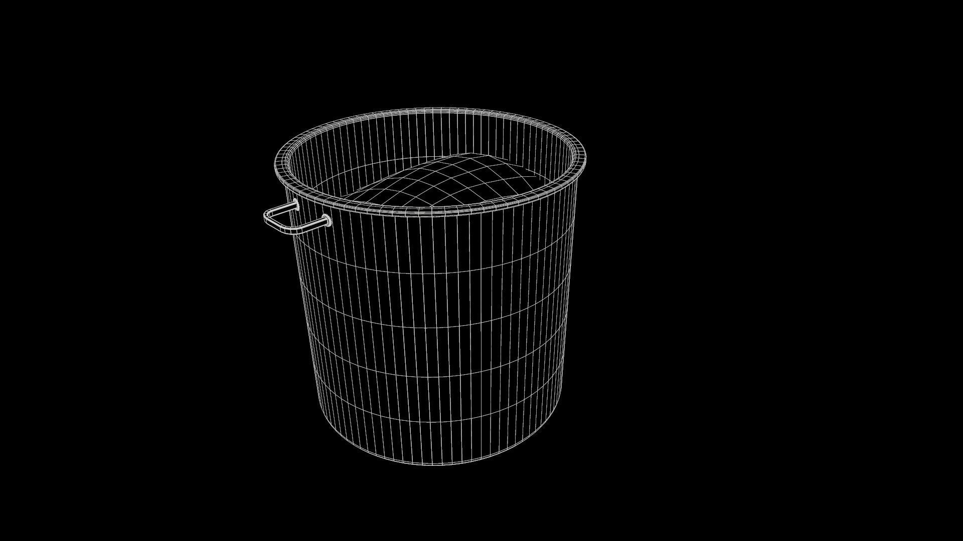 Dirty Military Refectory Set Low-poly 3D model_14