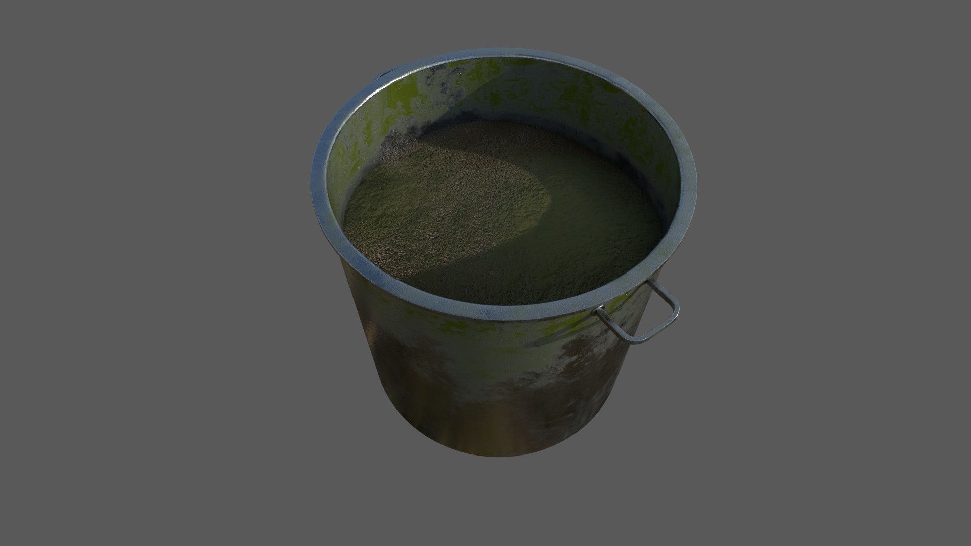 Dirty Military Refectory Set Low-poly 3D model_21