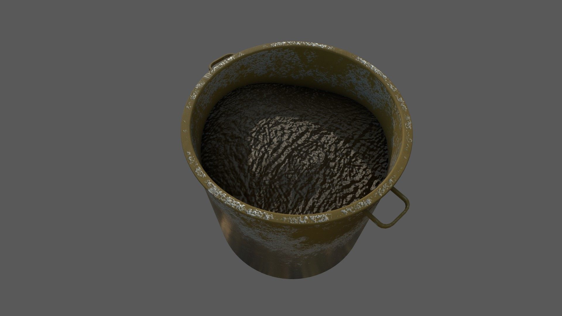 Dirty Military Refectory Set Low-poly 3D model_18