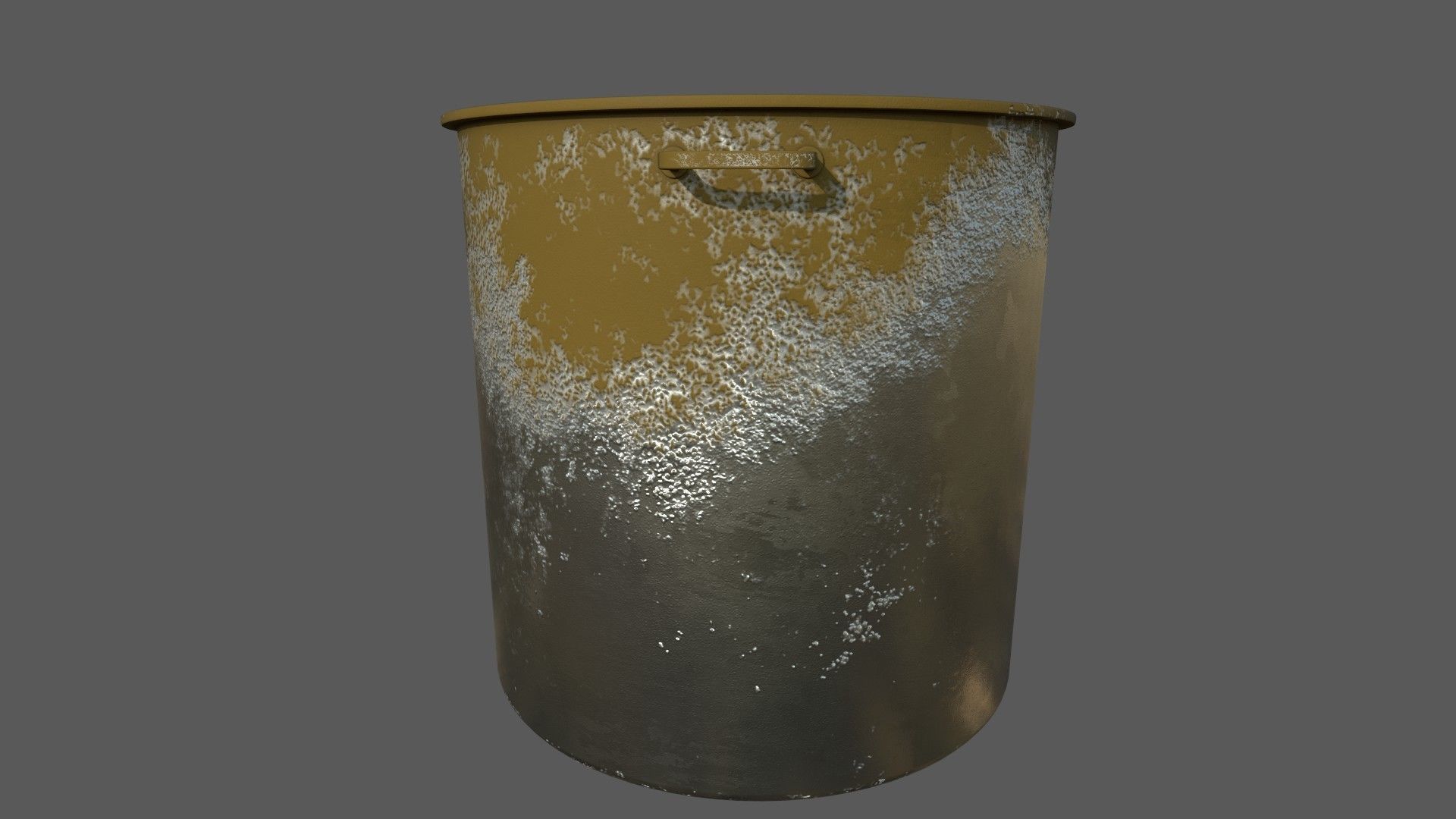 Dirty Military Refectory Set Low-poly 3D model_17