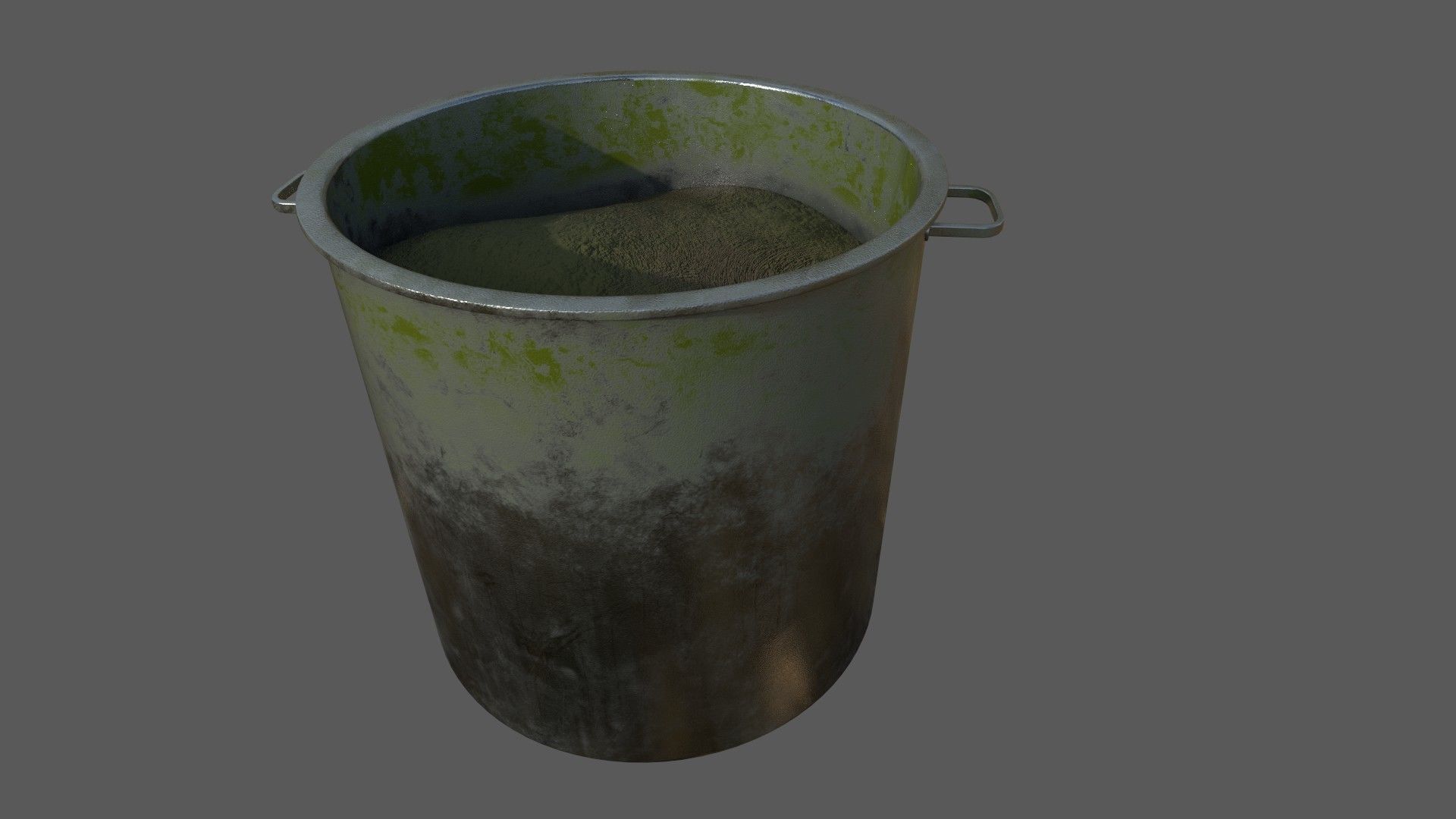 Dirty Military Refectory Set Low-poly 3D model_25