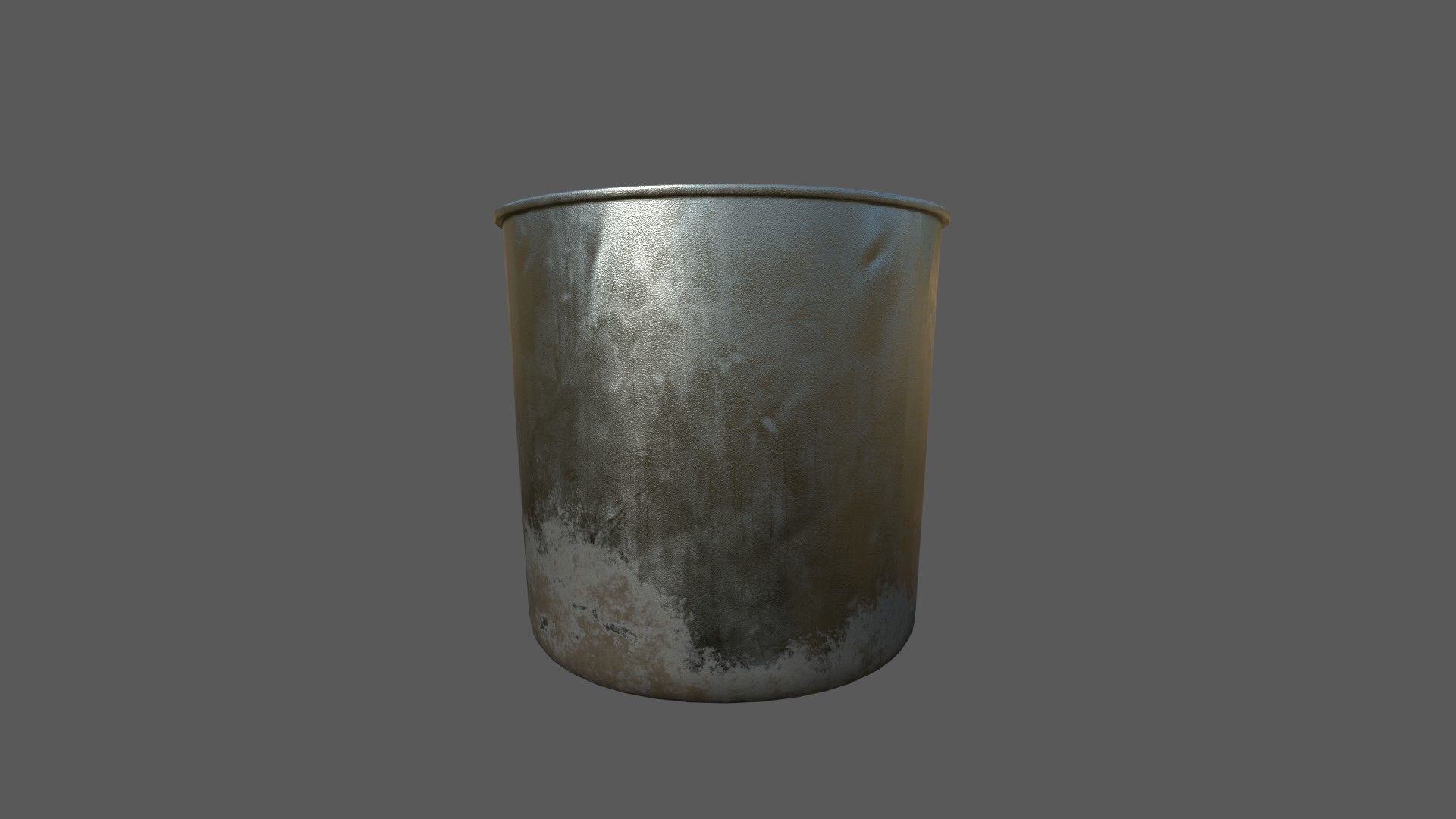 Dirty Military Refectory Set Low-poly 3D model_3