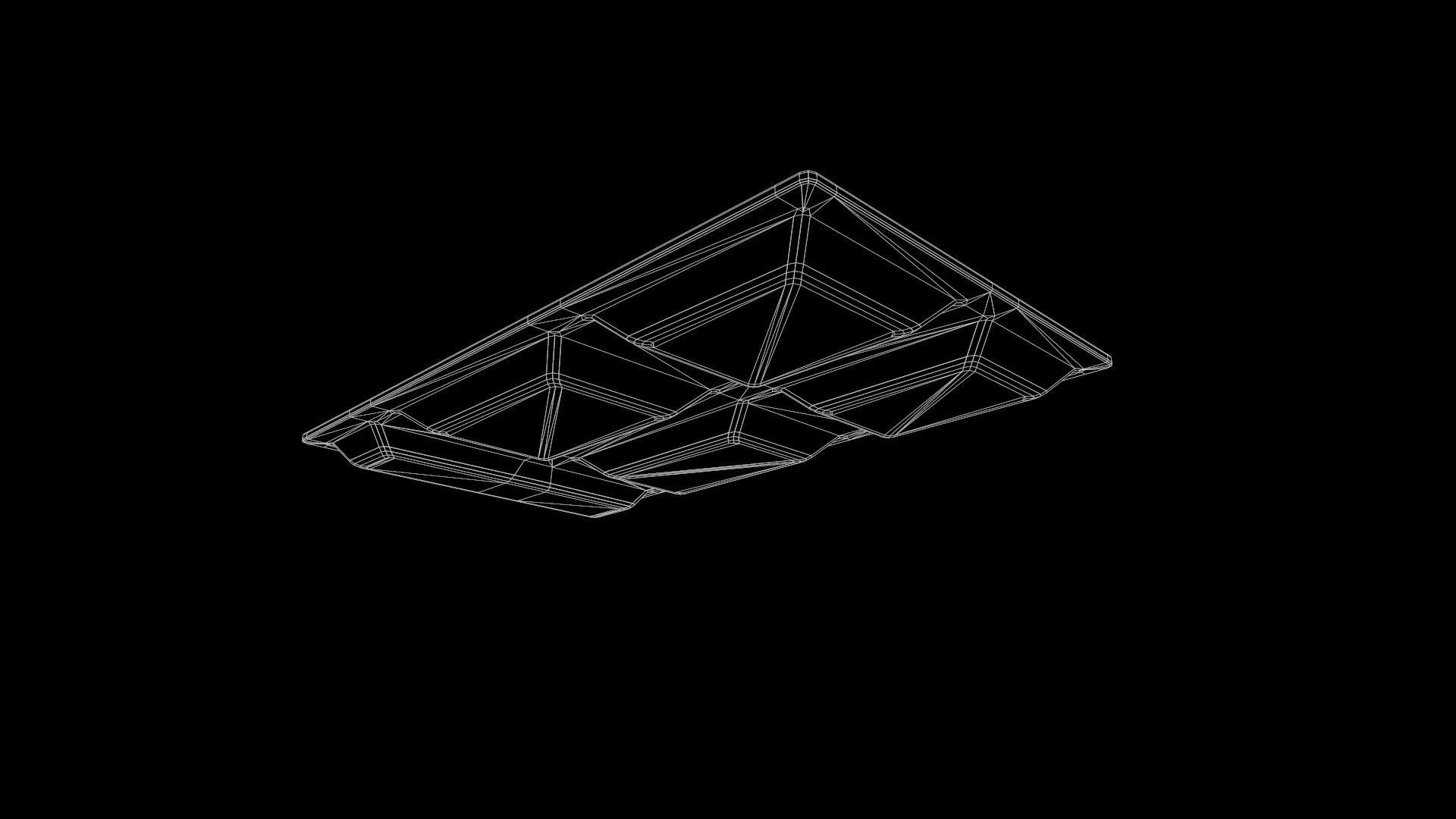 Dirty Military Refectory Set Low-poly 3D model_53