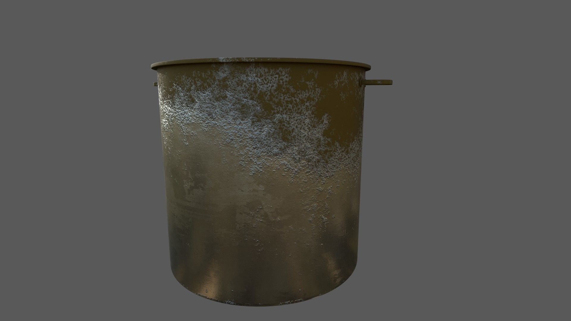 Dirty Military Refectory Set Low-poly 3D model_19