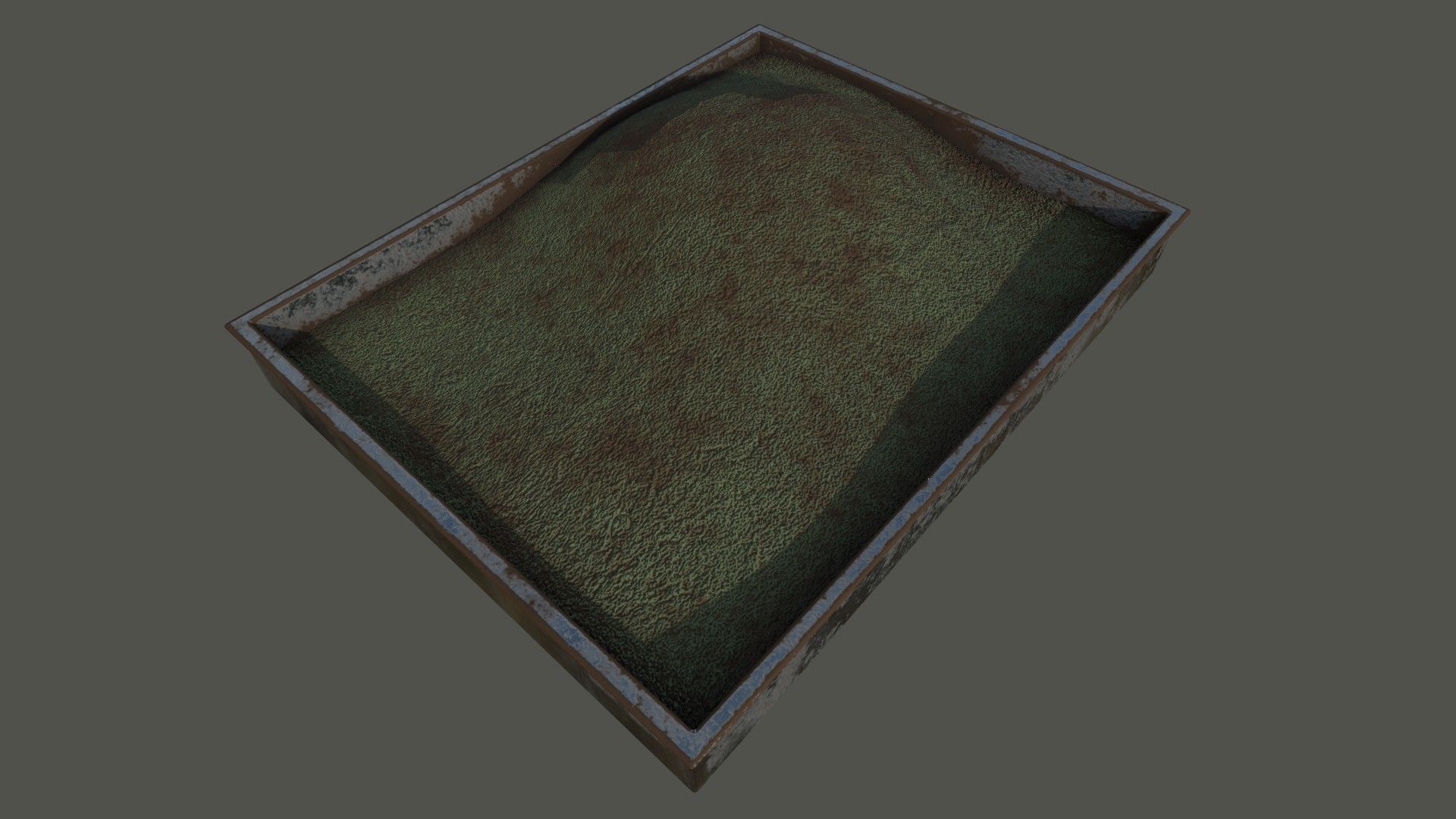 Dirty Military Refectory Set Low-poly 3D model_67