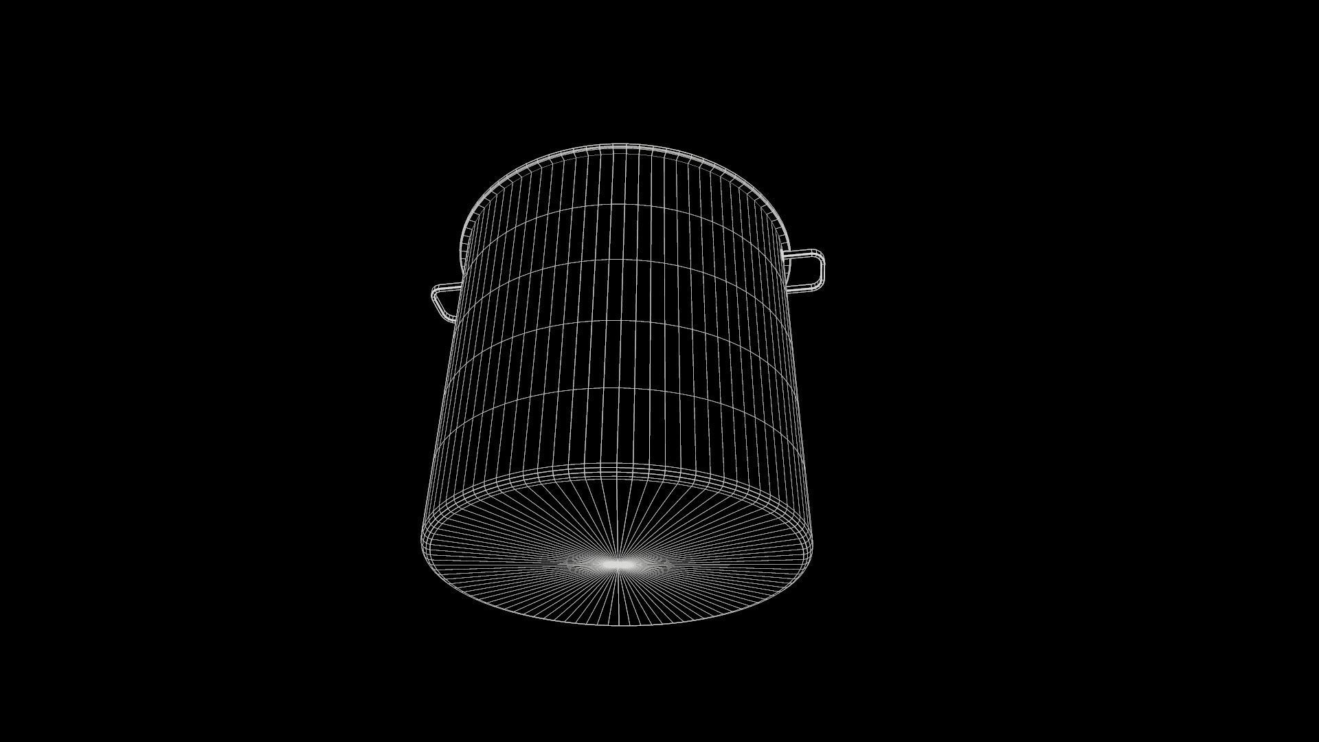 Dirty Military Refectory Set Low-poly 3D model_12