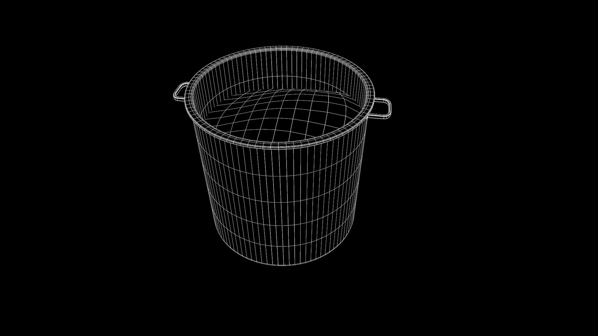 Dirty Military Refectory Set Low-poly 3D model_15