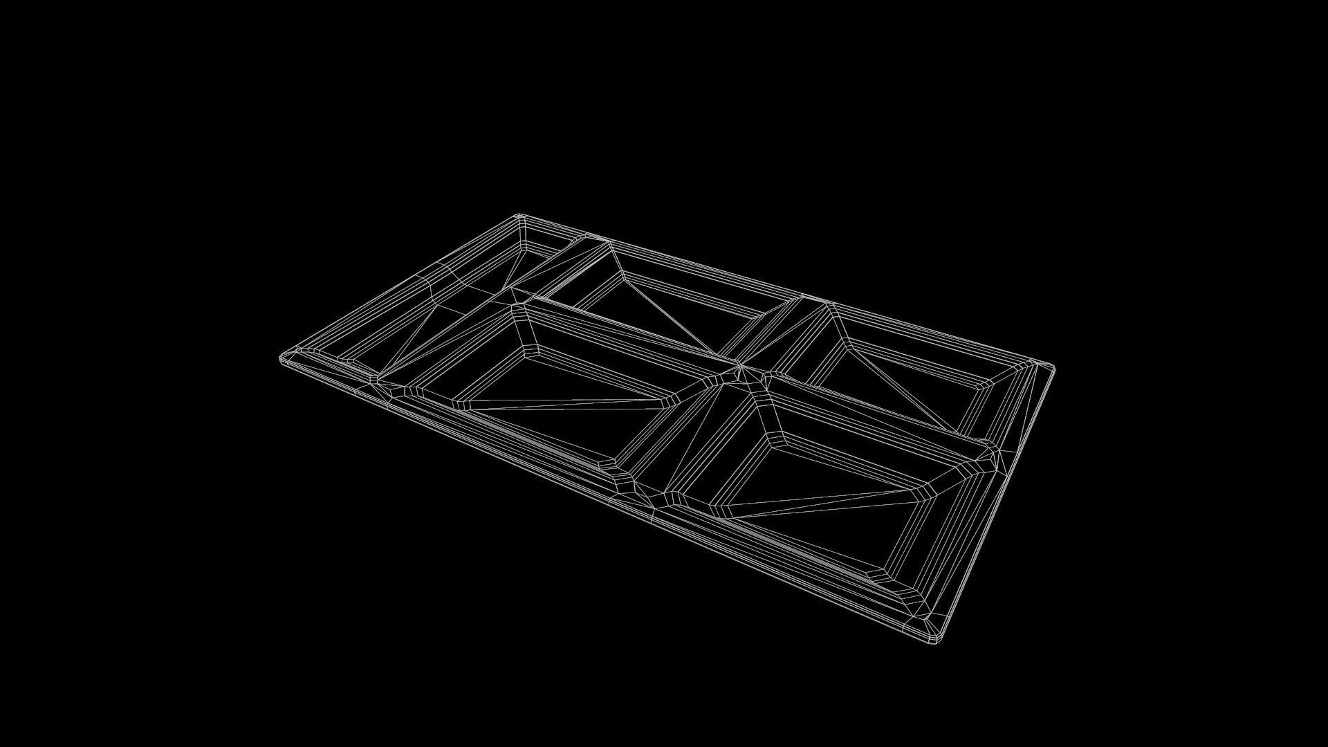 Dirty Military Refectory Set Low-poly 3D model_51