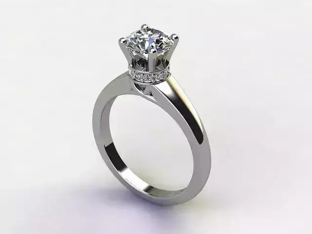 10083 engagement ring with princess cut diamond