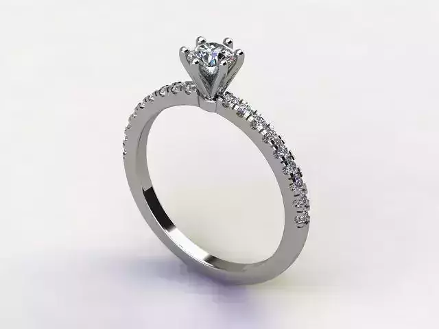 10087 diamond solitaire engagement ring