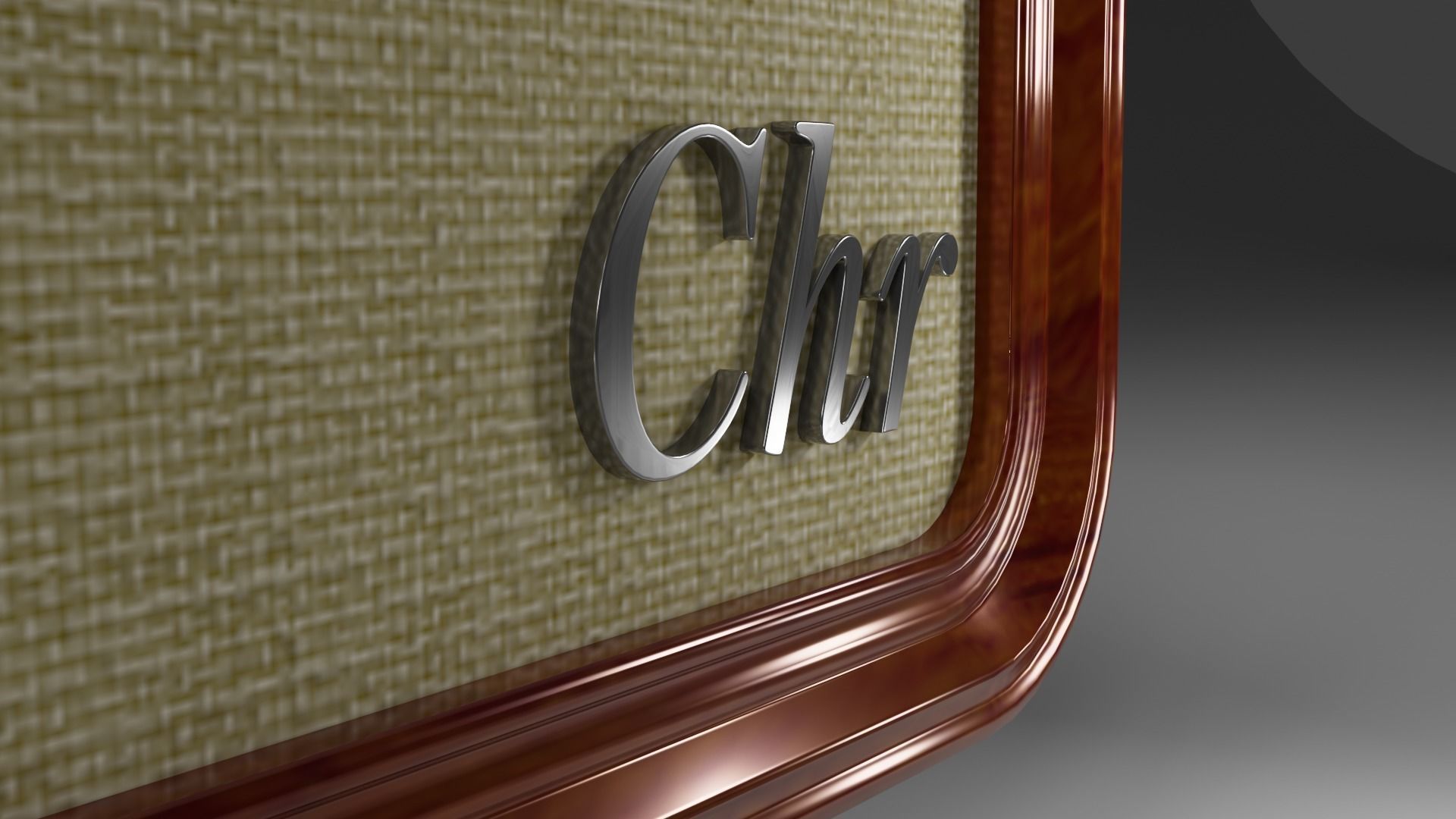 Soviet old radio 3D model_3