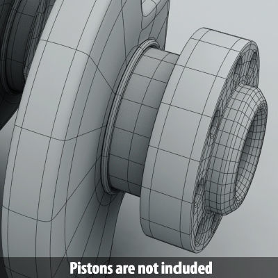 Engine Crankshaft 3D model_7