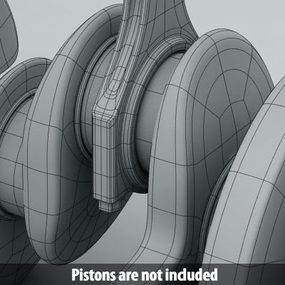 Engine Crankshaft 3D model_8