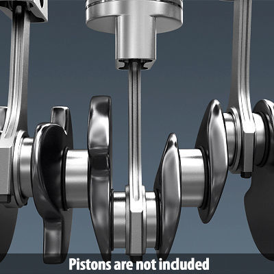 Engine Crankshaft 3D model_2