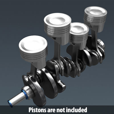 Engine Crankshaft 3D model_4