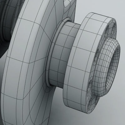 Animated L4 Engine Cylinders 3D model_12