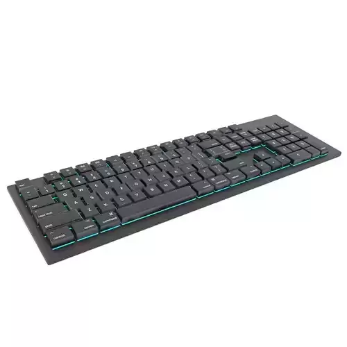 Keyboard full unwrap Low-poly 3D model