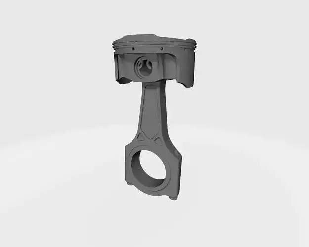 Piston and Connecting Rod Free 3D print model