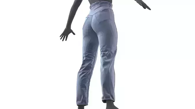realistic JEANS mannequin wearing pants