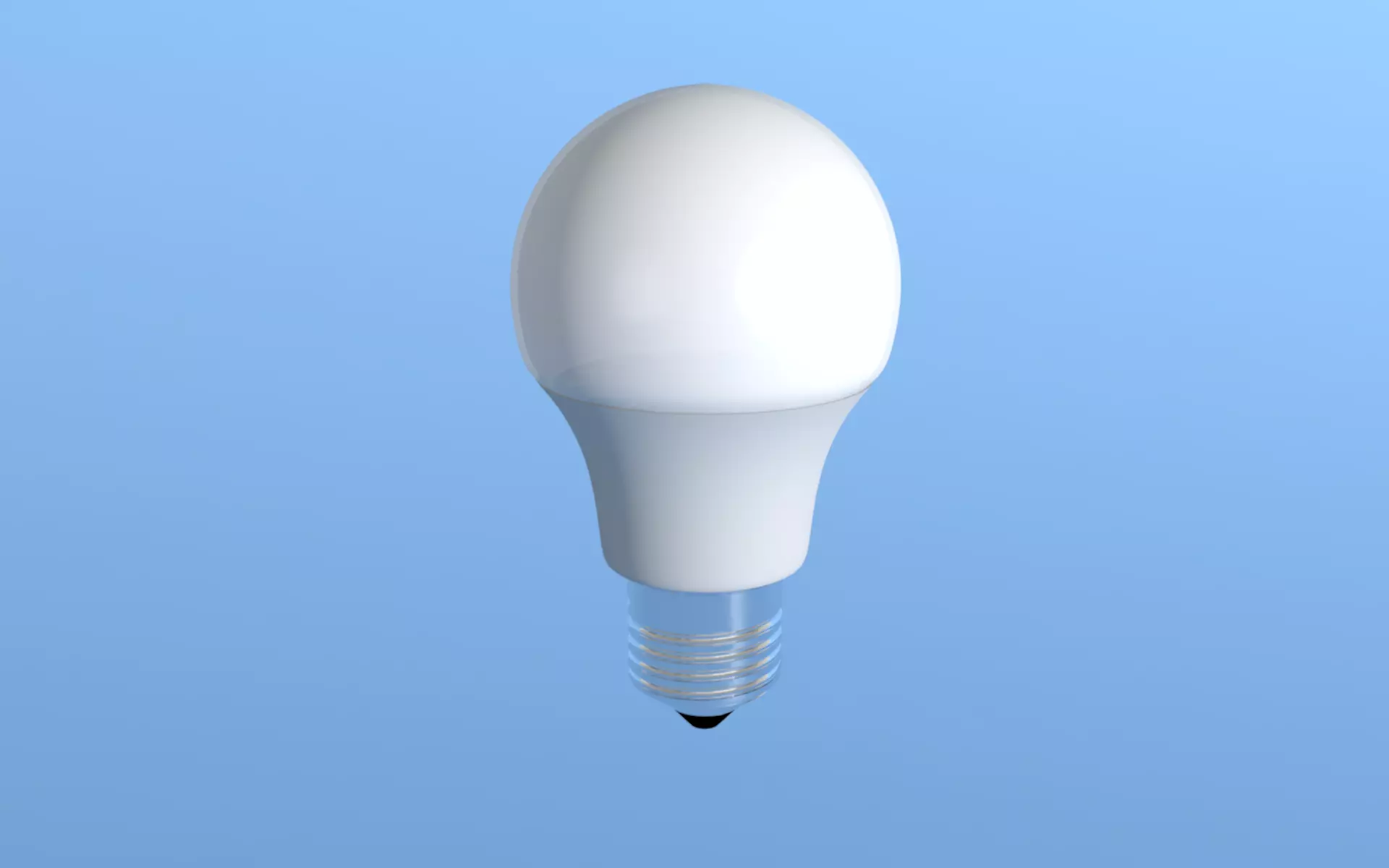LED LIGHTBULB REAL SIZE 3D model_0