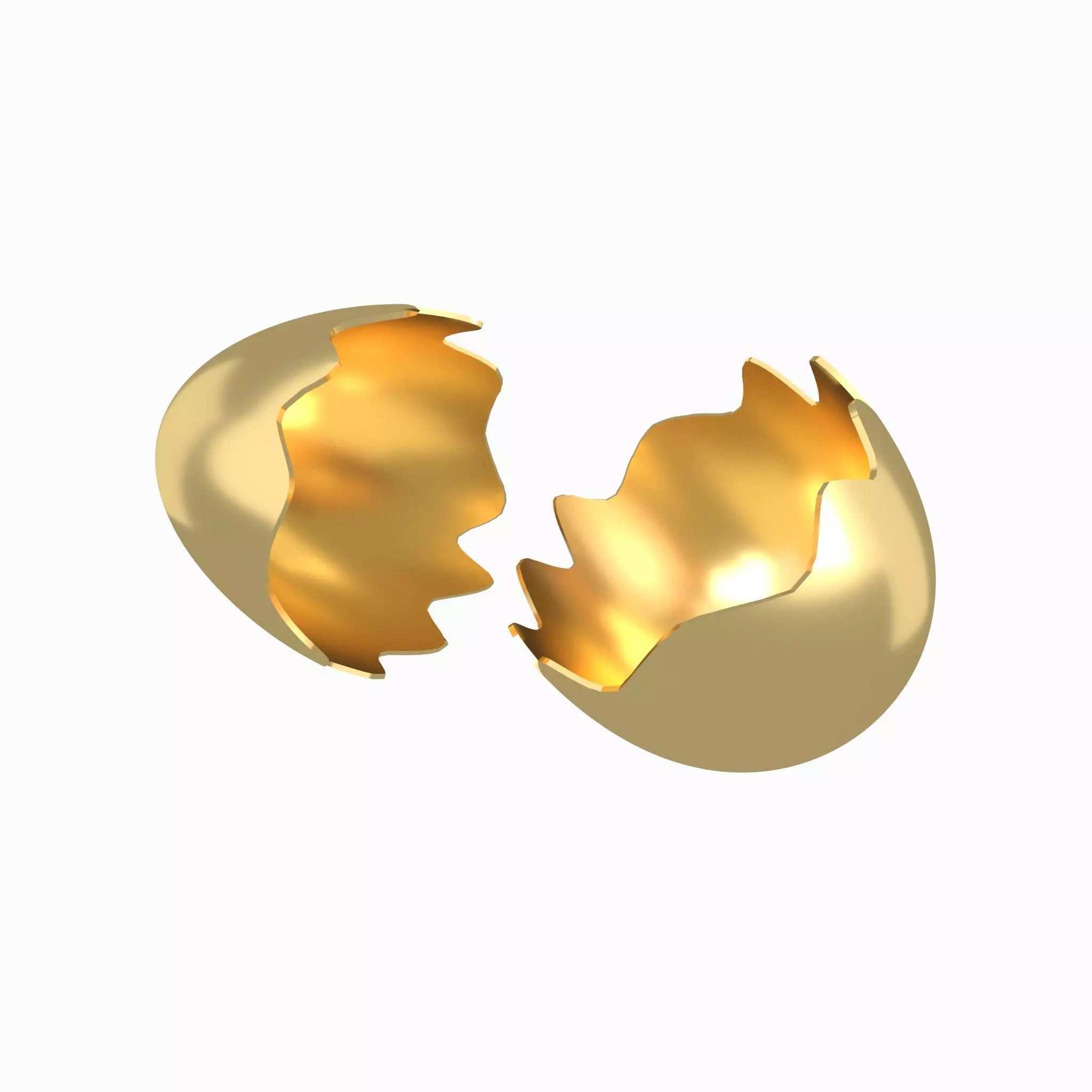 Egg Shell v1 005 Low-poly 3D model_0